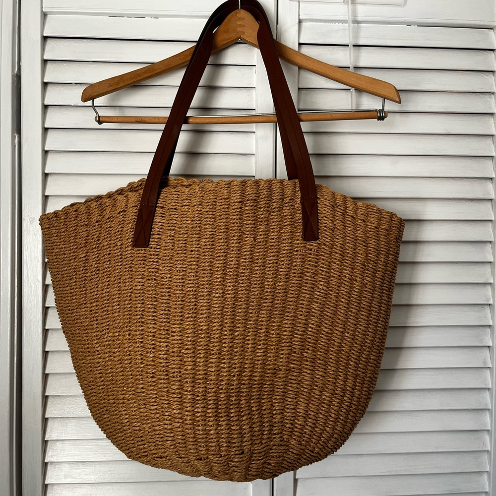 J. Crew Woven Straw Market Tote